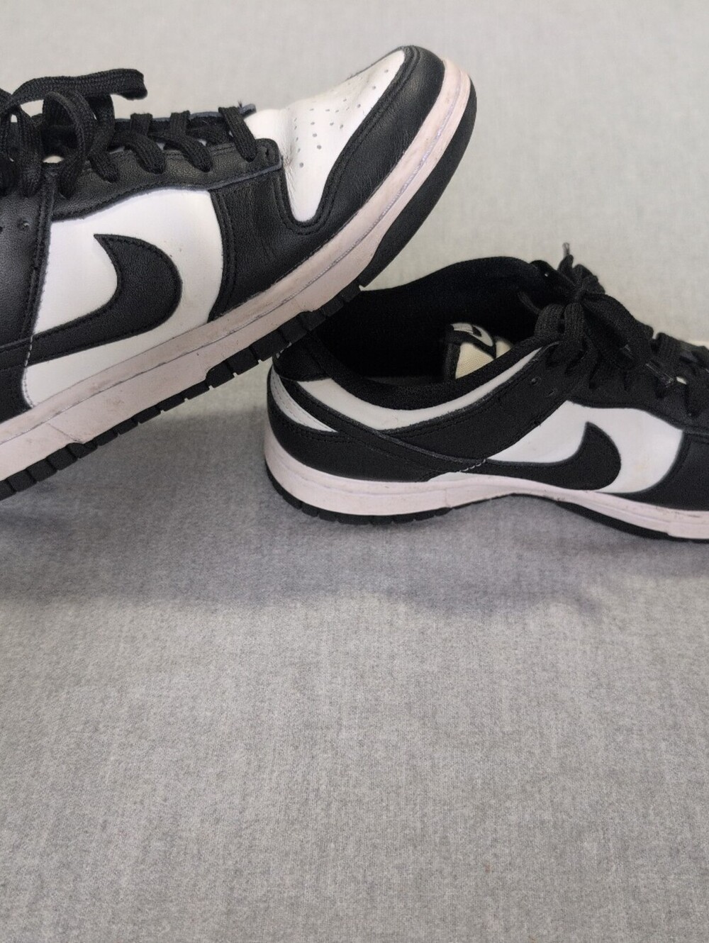 Nike Dunk Low black white sneakers size 7  sporty